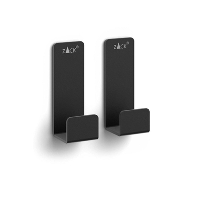 Zack POTES Patère - petite - set de 2 - noir