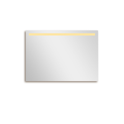 Adema Squared 2.0 spiegel – 100x70 cm – directe LED boven – Zilver mat