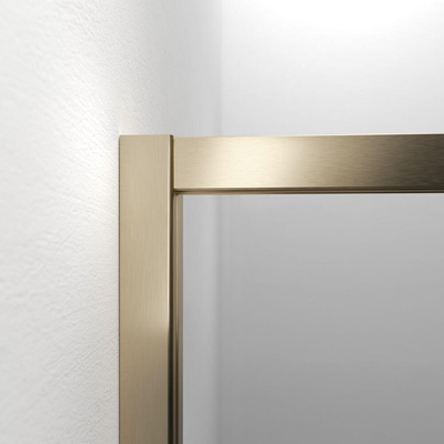 Sealskin Contour Paroi de douche walk-in type A3 98x200cm 6mm verre de sécurité transparent avec revêtement anticalcaire Or brossé