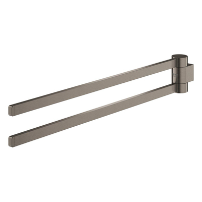 Grohe Selection Handdoekhouder - 40cm - dubbel - draaibaar - brushed hard graphite (antraciet)