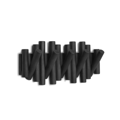 Umbra Picket patère 38x17x4cm Bois de pin Noir