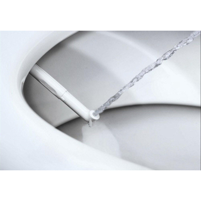 Rapotec Lavalino WC japonais avec raccordement d'eau et fonction bidet avec fermeture douce et démontage rapide blanc