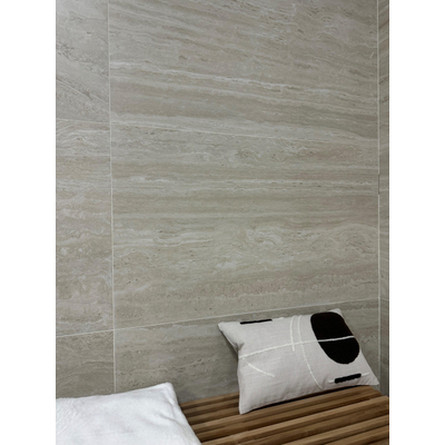 SAMPLE Terravito Dovaro wand- en vloertegel - 120x60cm - 9mm - gerectificeerd - Donker Beige