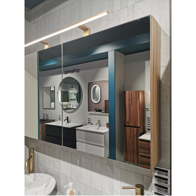 Saniclass Holz Base Armoire miroir - 120x70cm - chêne