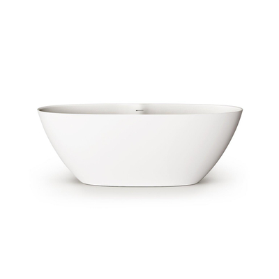 Zeza Element Baignoire îlot- 175x76x60cm - solid surface - blanc mat