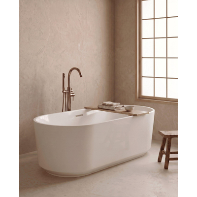ZEZA Pure vrijstaand bad - 170x80x58cm - acryl - glans wit