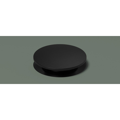 Hotbath Cobber Klickplug - met schroef - rond - PVD - mat zwart