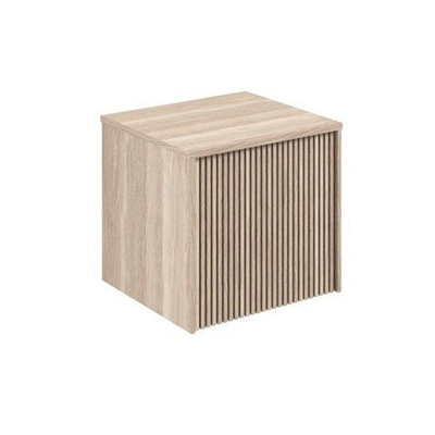Crosswater Limit Badkamermeubelset - 50x45x45cm - 1 lade - keramieken waskom - modern oak/anthracite (hout)