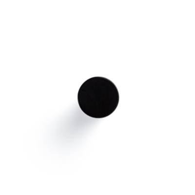 Ozean Eternal Handdoekhaak - enkel - rond - mat zwart