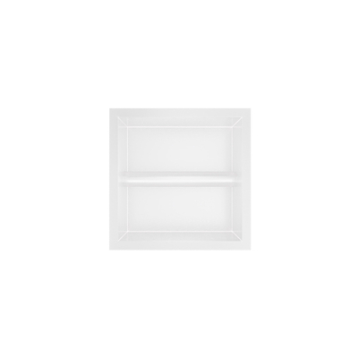 Hotbath &MORE Porte-rouleau de papier toilette encastré - 16x16x13cm - Blanc mat