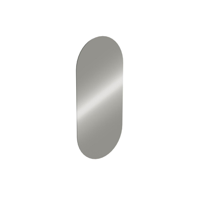 Riho Oval spiegel – ovaal – 38x80 cm – indirecte LED rondom – spiegelverwarming – Zilver