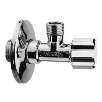 Raminex robinet d''arrêt d''angle 1/2 pouce Droit Chrome brillant