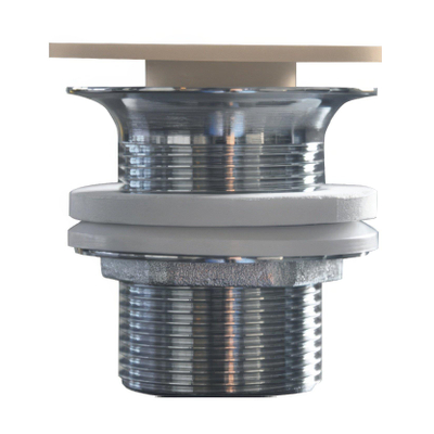 Ideavit bonde fixe - 6.8x7cm - solid surface - plat - sans trop-plein - crème mat