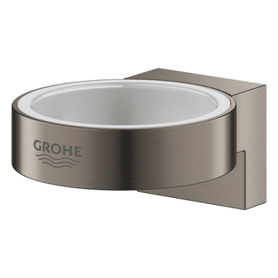 Grohe Selection Wandhouder - voor zeepdispenser/glas - brushed hard graphite (antraciet)