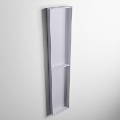 Mondiaz Easy nis 29.5x89.5x8cm voor Inbouw/opbouw 2 open vakken Solid surface Cale/Cale