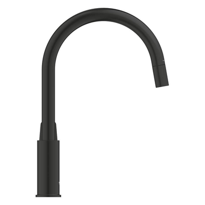 Grohe Start Loop Keukenmengkraan - hoge uitloop - uittrekbare mousseur - matte black (mat zwart)