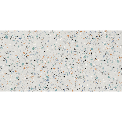 Prissmacer Cerámica Gobi Carrelage Terrazzo - 60x120cm - rectifié - Blanc mat
