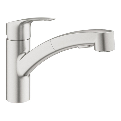 GROHE Eurosmart mélangeur de cuisine Supersteel brossé (inox)