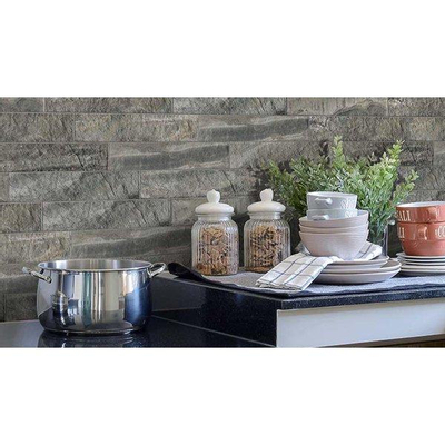 SAMPLE Keradom Minerali Carrelage sol et mur 8x39cm 9mm R10 grès cérame Grafite