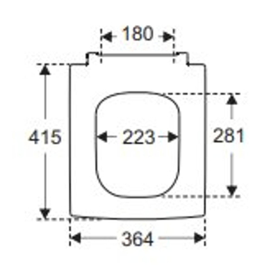 Villeroy & Boch Memento 2.0 abattant de WC - fermeture douce & déclipsage rapide - graphite