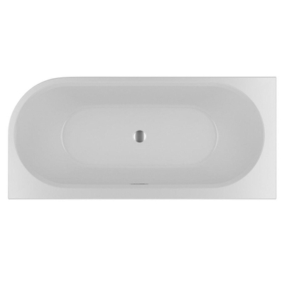 Riho Desire baignoire d'angle acrylique baignoire installation en angle Droite 184x84cm avec siphon blanc mat