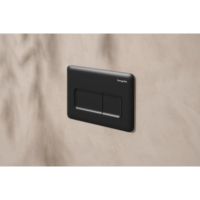 Hansgrohe IFrame Original Q Drukplaatvoor - dualflush - mat zwart