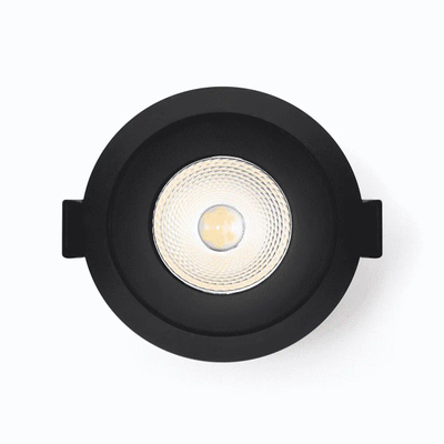 WhyLed spot encastré - LED - 9 watt - à intensité variable - 4000K - IP44 - non inclinable - noir mat