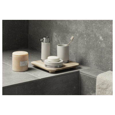 Blomus Ara TandenBorstel Houder - hoogte 11cm - diameter 85cm - 300ml - wit