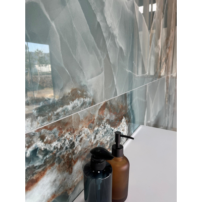 Baldocer Ceramica carreau mural et de sol - 120x120cm - 9mm - rectifié - Aspect pierre naturelle - Vert