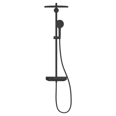 GROHE Vitalio Joy doucheset - 35x23cm - rechthoek - thermostatisch - SmartControl - mat zwart