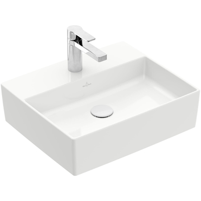 Villeroy & Boch Memento 2.0 Lavabo à poser - 49.8x42cm - sans trop-plein - CeramicPlus - blanc