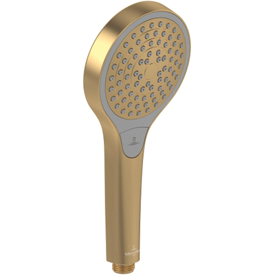 Villeroy & Boch Verve Showers Douchette à main avec trois jets d'eau Ronde - Or brossé (or)