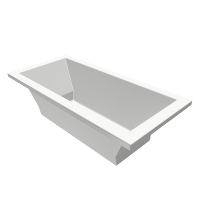 Xenz Society Duobad - 175x80x53 - afvoer Midden - acryl - wit