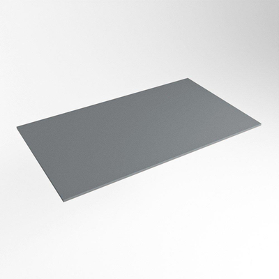 Mondiaz TOP 46 Plan sous vasque - 80x46x0.9cm - compatible comme plan de meuble - solid surface - Plata