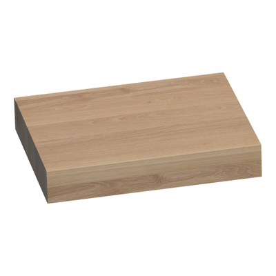 BRAUER Creek plateau supérieur suspendu - 60x50x10cm - lamelles chêne naturel