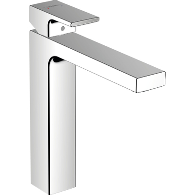 Hansgrohe Vernis Shape 1 greeps wastafelkraan - 230 zinc - zonder afvoer - hoogglans chroom