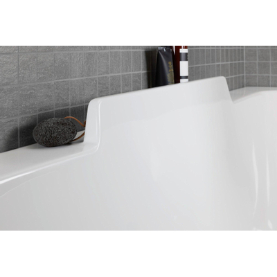 Duravit Durastyle Baignoire acrylique rectangulaire avec 2 dossiers 180x80x46cm sans pieds ou tabliers blanc