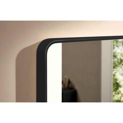Hansgrohe Xarita Lite Q Spiegel - 120x70cm - led verlichting - Verticaal - wandschakelaar - mat zwart