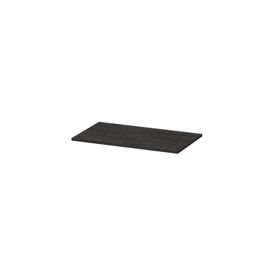 INK Topdeck Wastafelblad - 80x45x2cm - tbv onderkast - MFC - Houtskool eiken