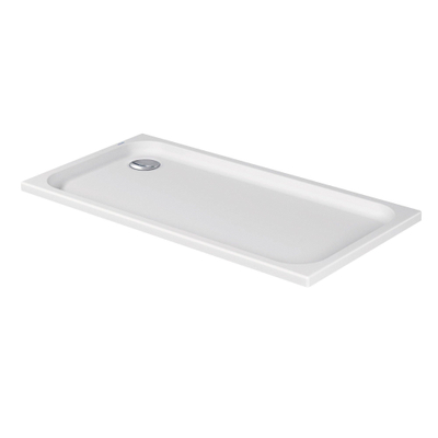 Duravit D-code Kunststof douchebak acryl rechthoekig - zonder paneel - 140x70cm - met afvoergat - diameter 90mm - wit