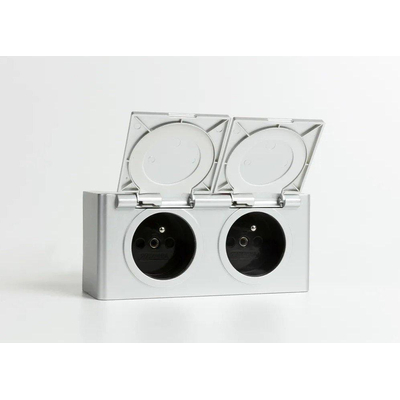 Royal Plaza Freya combibox 2x prise de courant gris