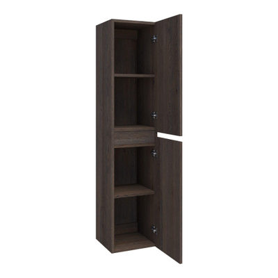 BRAUER Solution Armoire colonne chêne massif 35x160cm Black Oak