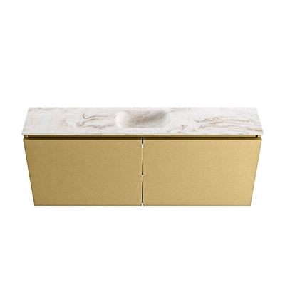 MONDIAZ TURE-DLUX 120cm toiletmeubel Oro. EDEN wastafel Frappe positie midden. Zonder kraangat.