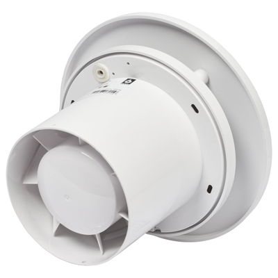 Sanivesk Design Ventilateur - Ø10 - Minuterie - Détecteur d'humidité - Rond - Blanc