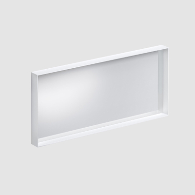 Clou Look at Me miroir – rectangle – 110 x 50 cm – sans éclairage – Blanc mat