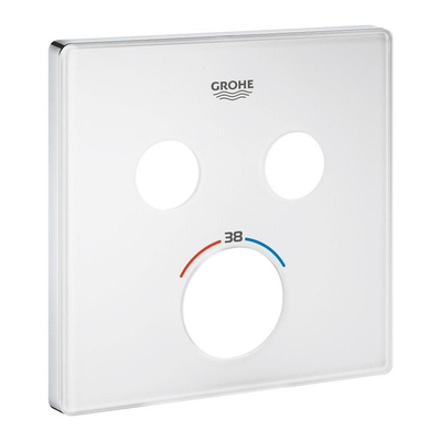 Grohe Kraanrozet - moon white (wit)