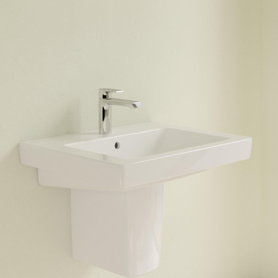 Villeroy & Boch Subway 2.0 wastafel - 60x47cm - 1 kraangat - met overloop - White Alpine (glans wit)