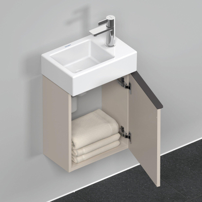 Duravit D-neo Meuble sous vasque 36.4x22.2x44cm 1 porte Taupe mat