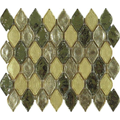 Ceralto Levanto Mini Carreau de mosaïque - 24x29cm - 8.0mm - Vert - par pièce