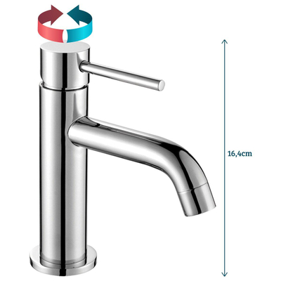 GO by Van Marcke Cocoon robinet de lavabo - 16,4 cm - chrome